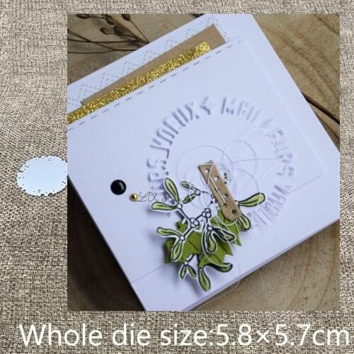 XLDesign Craft Metal Cutting Dies cut dies French Best wishes letter circle scrapbook Album Paper Card Craft Embossing die cuts