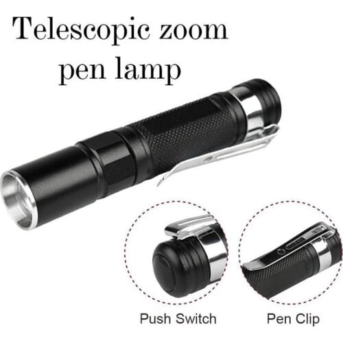 Mini Portable Penlight 2000LM LED Flashlight Torch AAA Led Powerful Hunting Light Pocket For Camping Lantern Battery