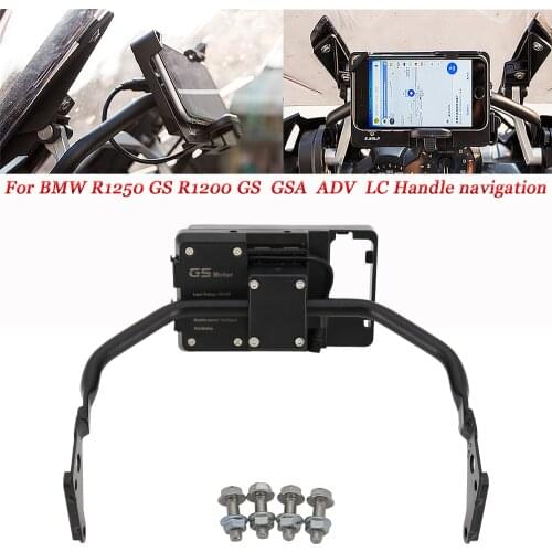 Motorcycle Mobile Phone Navigation Handlebar Bracket Support 12mm For BMW R1250GS R1200GS R1200 GS GSA ADV LC R 1200 Adventure