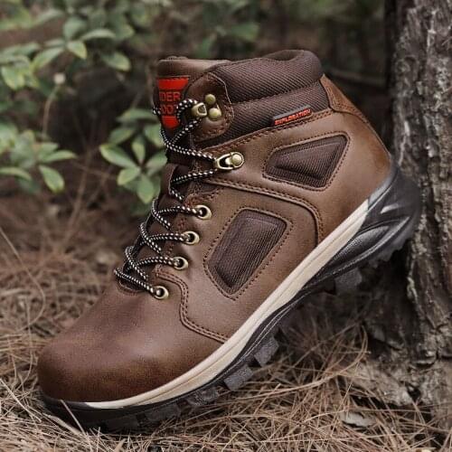 Winter Leather Men Military Combat Boots Waterproof Snow Boots Men High Top Casual Shoes Man Ankle Boot Outdoor botines hombre
