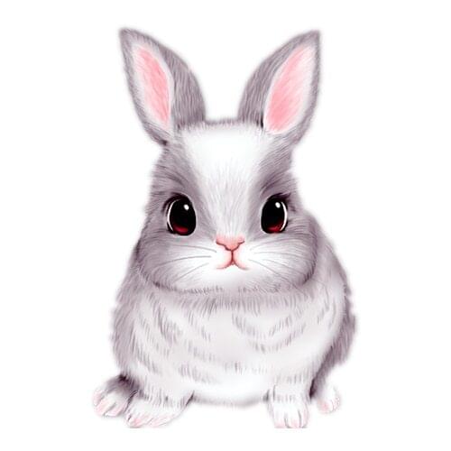 LLY-1309 Car Stickers Animal Lovely Rabbit Modeling Decorative PVC Auto Motorcycle Accessories Creative Waterproof Decals