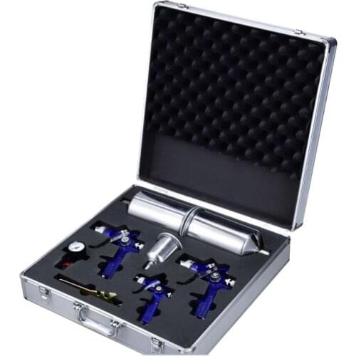 New environmental protection H827+H2000 spray gun aluminum box set Toolbox 2 set spray gun