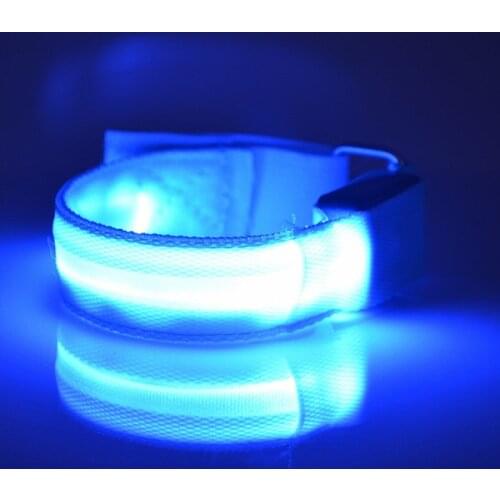 Portable Outdoor LED Night Running Luminous Bracelet Cycling Reflective Warning Lights USB Charging Multi-function Two Modes