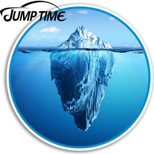 Jump Time Iceberg Vinyl Stickers Ice Arctic Ocean Sticker Laptop Luggage Car Assessoires Window Decals Car Wrap DIY
