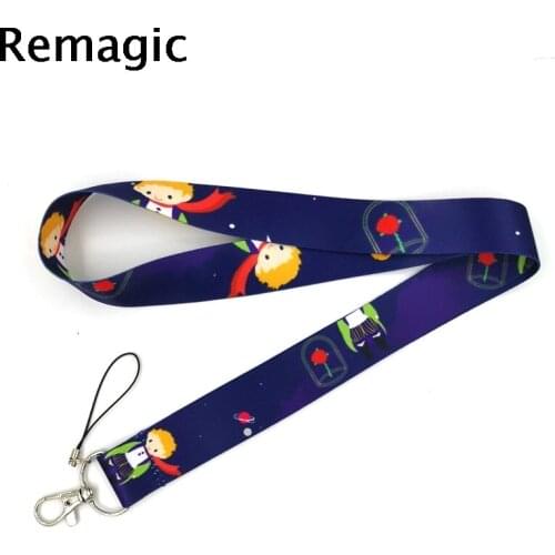 20pcs Little Prince Lanyard for Keys Phone Cool Neck Strap Lanyard for Camera Whistle ID Badge Cute webbings ribbons Gifts