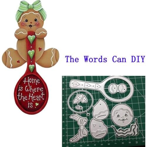 Gingerman Spoon Scrapbooking Dies Free Shipping Cuts Card Making New Dies For 2019 The Word Can be Written