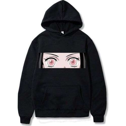 Cute Anime Demon Slayer Printed Hoodie Woman 2021 Comfort Harajuku Casual Hoodies Fashion Lace-up Women Hoody
