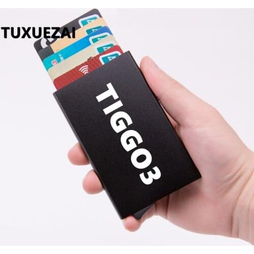 Metal aluminum alloy ultra-thin card package Protective Card Case Driving Documents card package For CHERY TIGGO3