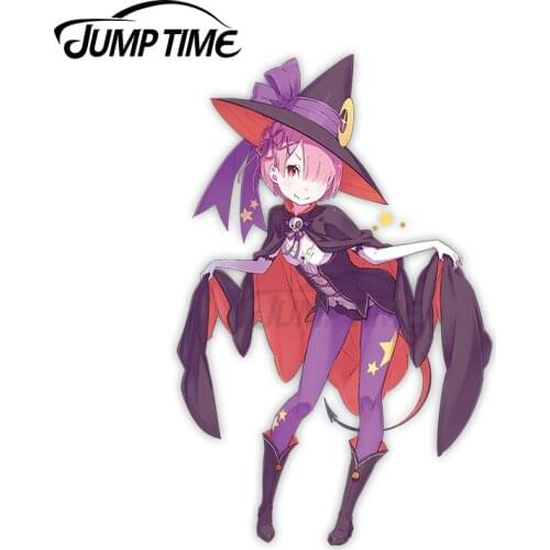 Jump Time 13 x 7cm For Re Zero INFINITY Halloween Ram Car Stickers Windshield Refrigerator Decal Windows Vinyl Material Graphics