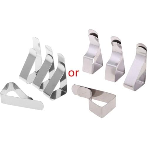 4Pcs Table Cloth Tablecloth Clip Clamp Holder For Party Wedding Stainless Steel #0725