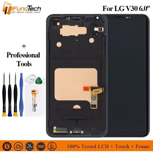 6.0" New LCD For LG V30 H930 H930DS H933 H931 H932 VS996 US998 Display Touch Screen For LG V30 Plus LS998U Digitizer Assembly