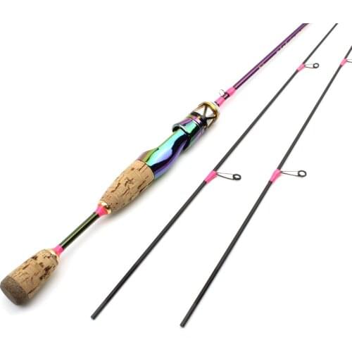 1.68M lure fishing rod ul Slow spinning Casting rod Carbon 2 sections beautiful fishing pole Lure Weight 3-7g Spare tips