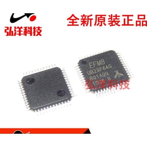 1 PCS/LOTE EFM8UB20F64G-B-QFP48 EFM8UB20F64G-B EFM8UB20F64G UB20F64G TQFP-48 100% Brand new and original