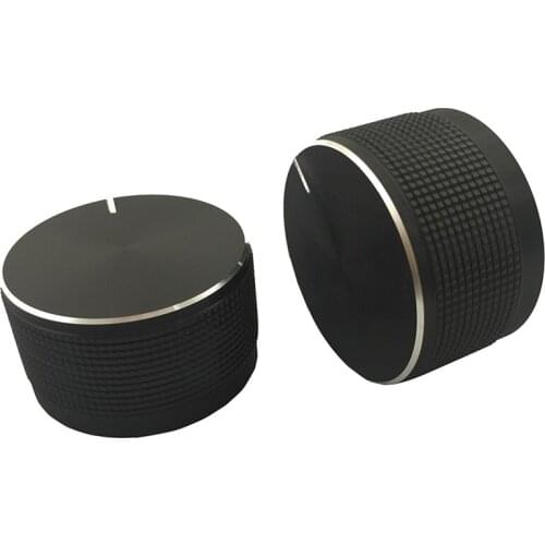 Black 32*18 Antiskid Sound Knob Electronic Instrument Knob D Axle Half Shaft Core Switch Caps 10pcs