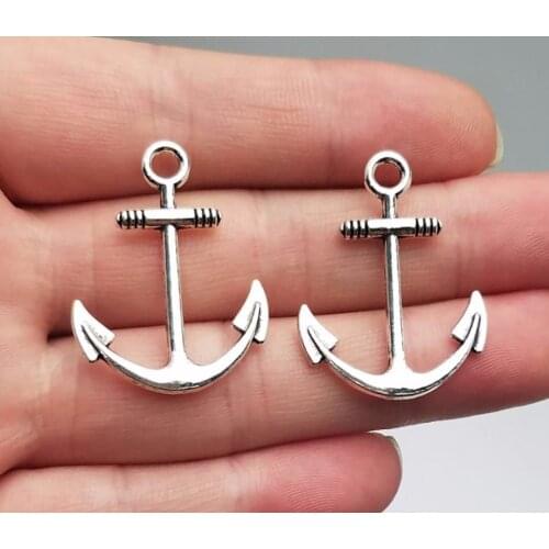 20pcs/lot--31x25mm, Antique silver plated anchor charms ,DIY supplies, Jewelry accessories