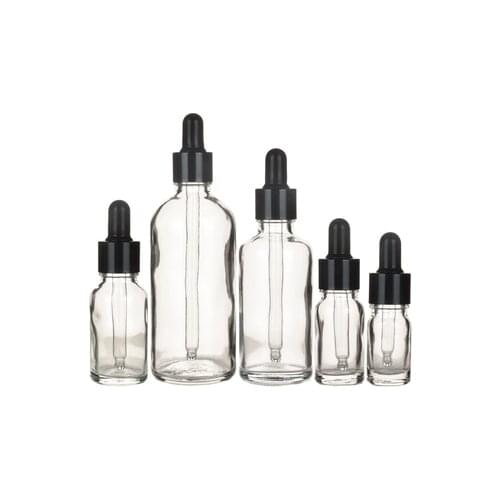 5ml 10ml 15ml 20ml 30ml 50ml Empty Glass Essential Oil Cosmetic Bottle Perfume Container Mini 3cc Vial With Pipette Dropper Jar