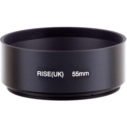 55mm Professional Standard Metal Lens Hood for Canon Nikon Sony Leica Olympus Pentax