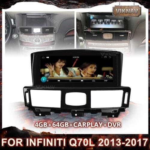 Car radio PX6 multimedia player GPS Navigation player For Infiniti Q70L 2013-2017 Android stereo autoradio Tape Recorder 2din