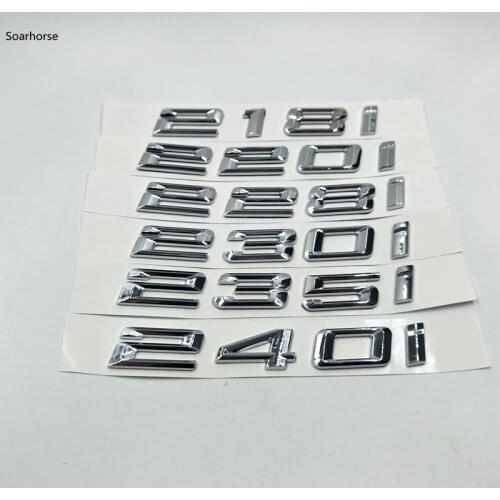 Soarhorse car accessories For BMW 2 Series F22 F45 F23 218i 220i 228i 230i 235i 240i rear trunk letter emblem logo decals
