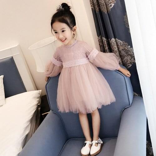 Baby clothes 2020 New girls clothes Spring Autumn Cotton Leisure girls dress Petal Long-Sleeves Dress kids dresses for girls