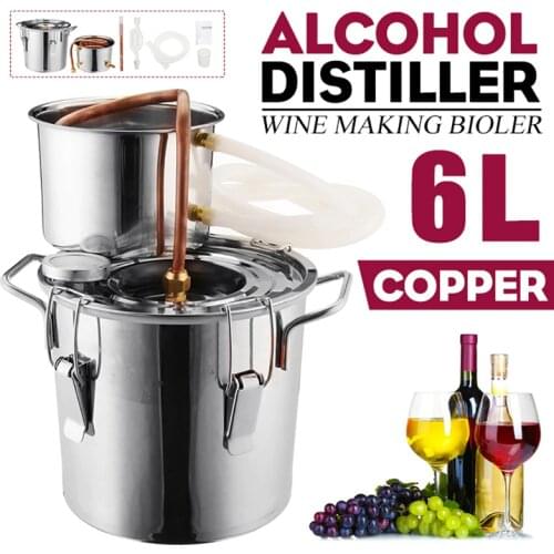 6L Moonshine Distiller Brewing Alcohol Machine Home brewing Copper Distiller Liquor Brandy vodka Distiller Brewing Accessories