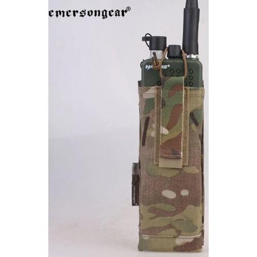 Emersongear Tactical AVS Style Radio Pouch For AVS Plate Carrier Tactial Vest Walkie Talkie Bags Panel Hunting Airsoft Military