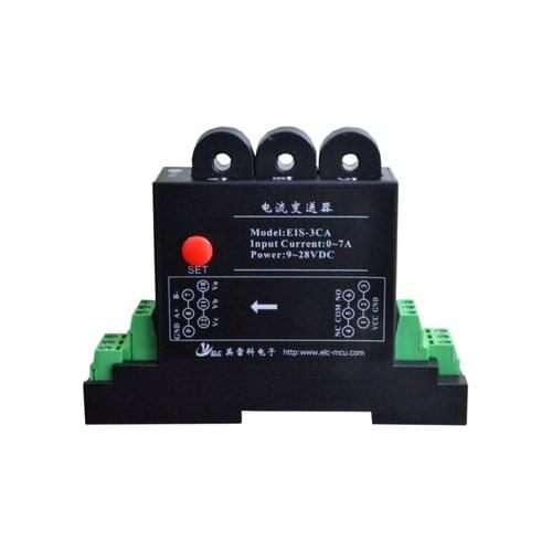 1 or 3 phases AC Current Isolation Transmitter Transducer Module 7A to RS485 Modbus 0-5V Optional Din Rail