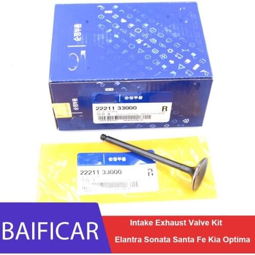 Baificar Brand New Genuine Intake Exhaust Valve Kit 2221233000 2221133000 For 92-06 Hyundai Elantra Sonata Santa Fe Kia Optima