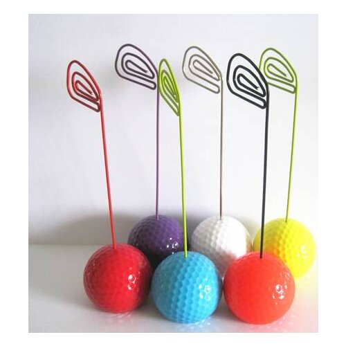 Cute colorful golf ball type card holder