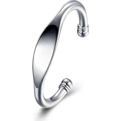 New Style 925 Silver Cuff Bracelet Female High Jewelry Double Bead Folding Fashionable Noble Style Shiny Bracelet