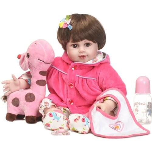 20" New arrival Handmade Silicone vinyl adorable Lifelike sexy toddler Baby Bonecas girl kid bebe doll reborn menina de silicone