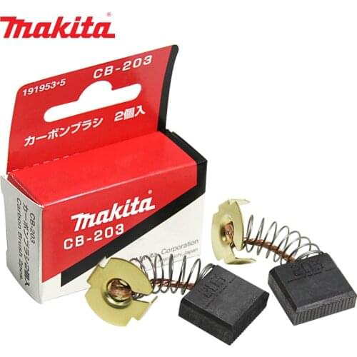 Genuine Makita CB203 Carbon Brushes 7x18x16mm for Electric Motors 3612 3612C RP1801 RP2301FC