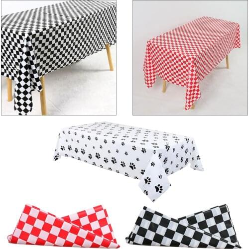 PVC Wipe Clean Oilcloth Tablecloth Rectangular 137x274 cm Easy Wipeable Vinyl Plastic Table Cloth