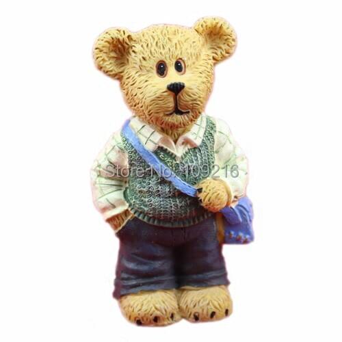 Wholesale!!!1pcs Bear Brother (R0759) Silicone Handmade Soap Mold Crafts DIY Mold