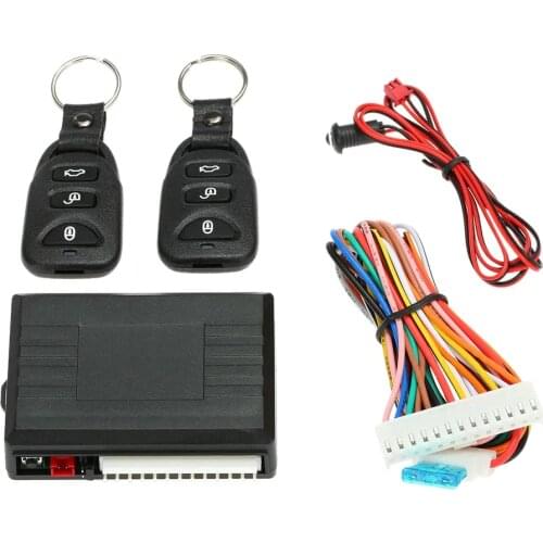12V Universal Car Remote Central Kit Door Lock Locking Vehicle Keyless Entry System with 2 Remote Control