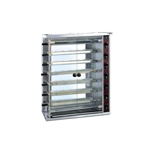 Free shipping by sea Seven big skewers roast machine,Gas chicken roaster machine commercial chicken BBQ grill, chicken oven