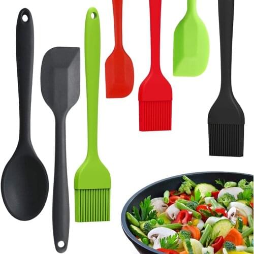High-quality Silicone Applicator Brush-silicone Spatula-silicone Mixing Spoon-heat Resistance Up To 600°F, Integrated Hygienic D