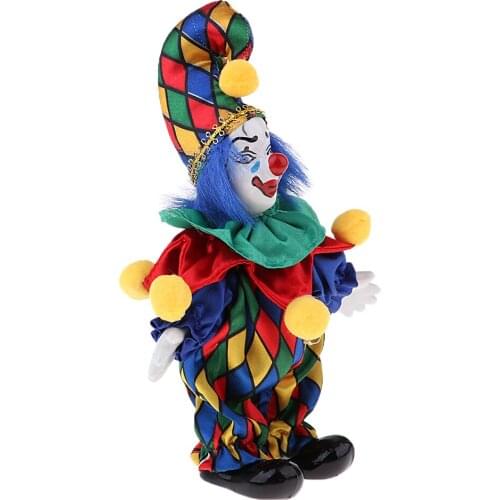 Funny Clown Man 6inch in Colorful Clothing Figure, The Doll Home Decor