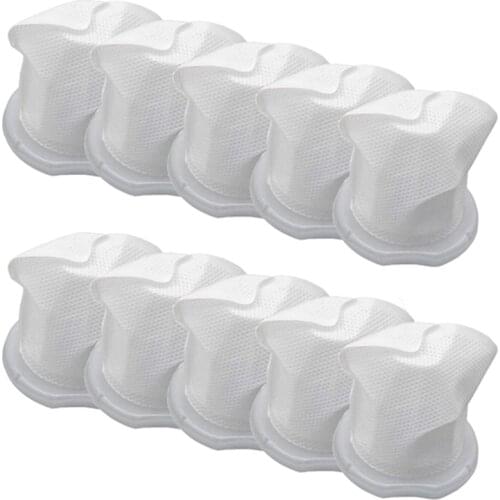 10 PCS Filter for Vorwerk VC100 VC 100 Filter Washable Vacuum Cleaner Replacement Spare Parts