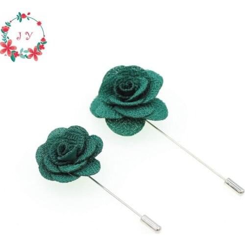 10pcs Parent-child brooch flower lapel pin 3cm/4cm suit boutonniere wedding Bridesmaid flower Long Stick Pin