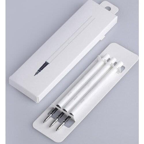 3pcs/set Refill Ballpoint Pen Gel Ink Signature Pen with 0.5mm Swiss Refill 143mm Rolling Roller Ball Ballpoint Study