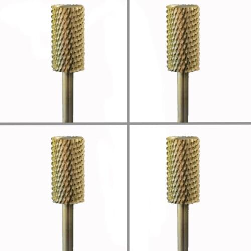 4pcs Carbide Nail Drill Bit -Large Pink & White Bit - C