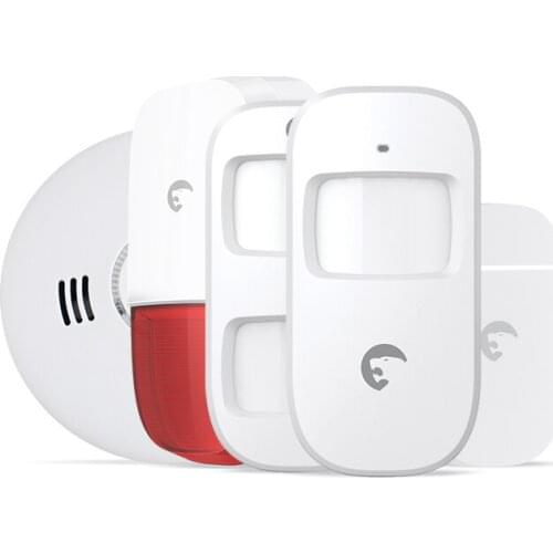 433mhz Wireless Burglar Alarm System With Smoke Sensor PIR Detector