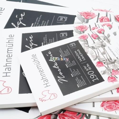 Hahnemuhle Nostalgie Sketch Pad, 190g 50 Sheets, A2 A3 A4 A5,Natural White,heavy Sketching Paper, for Pencil, Charcoal, Pastels