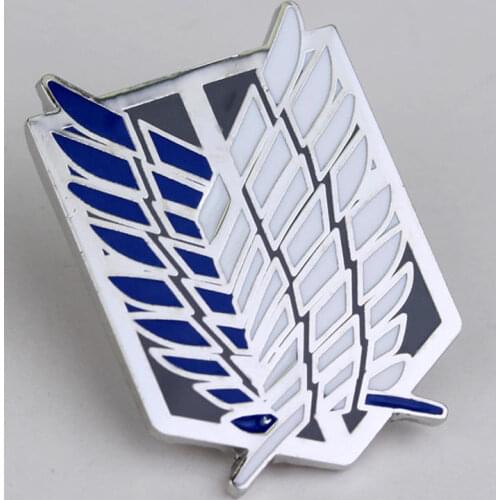 Attack On Titan Brooch Pin Wings of Liberty Freedom Scout Regiment Legion Survey Recon Corp Eren Badge Anime Jewelry Wholesale