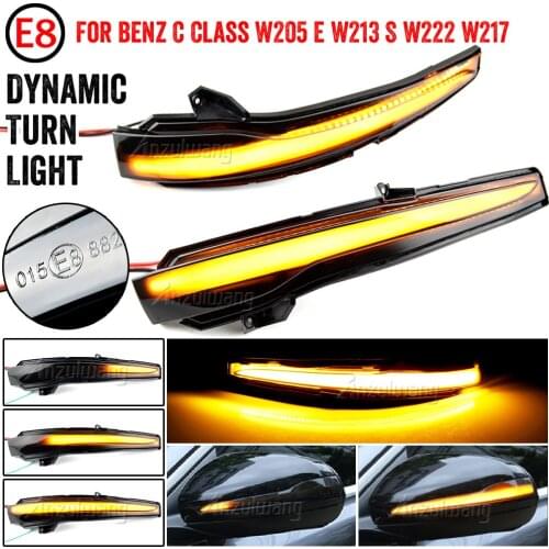 Dynamic Turn Signal Light For Mercedes Benz C E S GLC W205 X253 W213 W222 V Class W447 Flowing Water Blinker Flashing Light