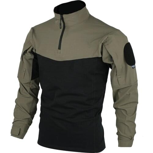 [TRN]BAC Elastic Quick-Dry Tactical Training Shirt Breathable Combat Outfit Tactics Clothes Accessories - (RG) S M L XL XXL