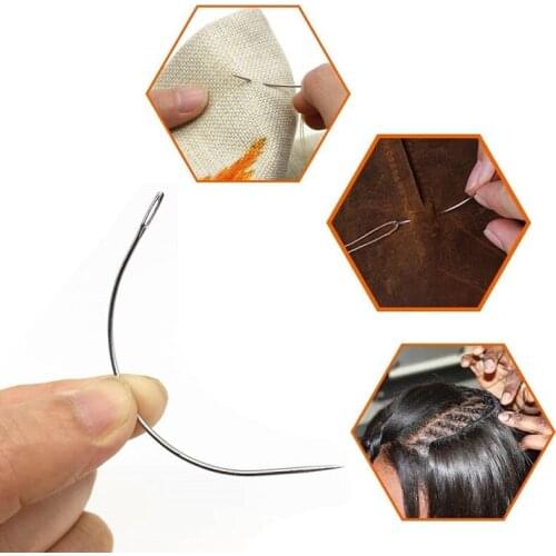 C Shape Curved Needles for For Sewing, Cushion, Leather Canvas Repairing Gloves, Carpets, Upholstery, Tents, Craft Projects