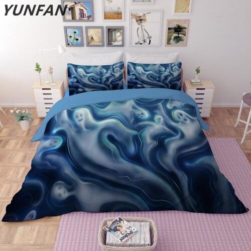 Halloween bedding Sets 3pcs new pattern wave Good quality bedclothes duvet cover quilt cover pillow cases Home textiles
