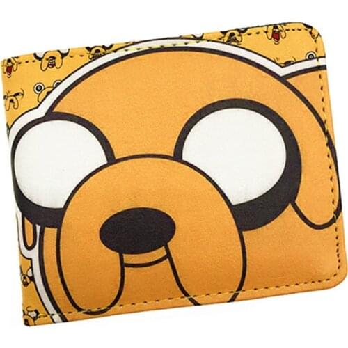 Anime Comics Cartoon Adventure Time Wallet Jake The Dog Purse With Card Holder